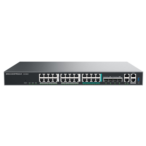 [GCC6021] GCC6021, Dispositivo 4 en 1, Conmutador IP, Firewall, Ruteador VPN y Switch, 16xGEth, 8x2.5GEth, 8xPoE/bt, 16xPoE/at, 4xSFP+, 1 USB, 1xConsola, 2xHA, 1xMGMT