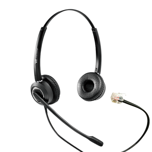 [VT6200-UNC-D-RJ09-03] VT6200-UNC-D-RJ09-03, Diadema Binaural, conector RJ09 para Grandstream, Yealink y Snom