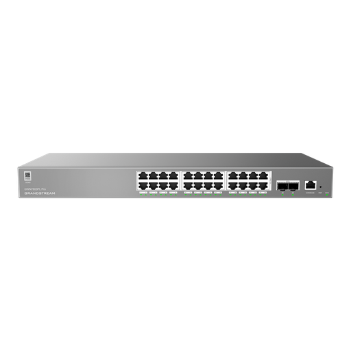 [GWN7803PL Pro] GWN7803PL Pro, Switch PoE Administrable capa 2++, 24 x GigaEth PoE/PoE+/PoE++ y 2 x 10Giga SFP+, 299.2w, 30w máx puerto PoE