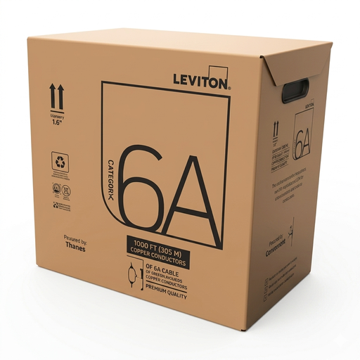 [RDT-ECA-B305BU] RDT-ECA-B305BU, Cable UTP Cat. 6A, Cobre, 23AWG, LSHF/LSZH, diámetro reducido, Color azul, bobina 305mts